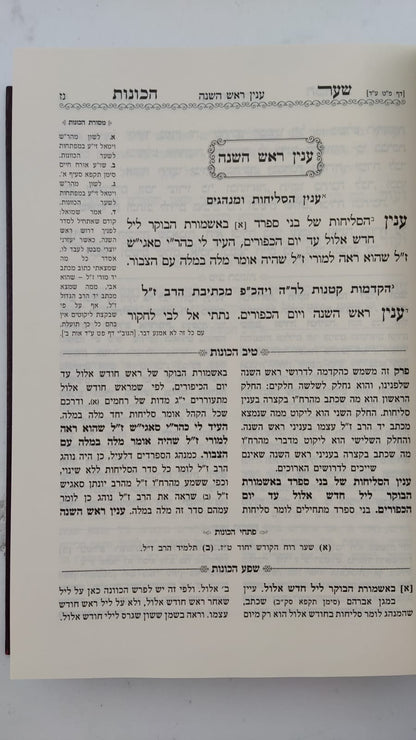 שער הכוונות - עם פירוש טיב הכוונות ראש השנה • סידור הרש"ש - עם פירוש טיב הרש"ש / הרב גמליאל הכהן רבינוביץ