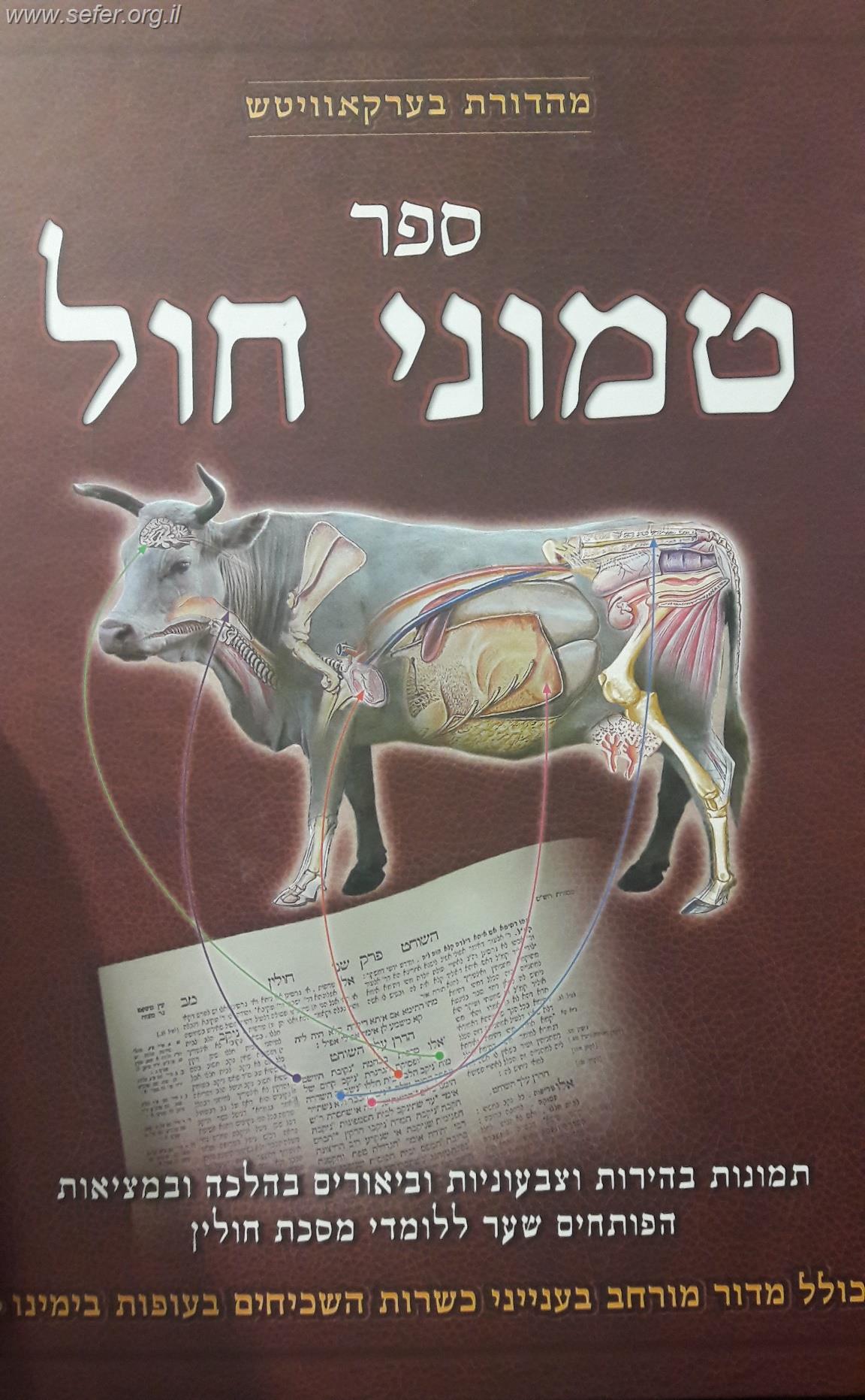 ספר טמוני חול - תמונות וביאורים בהלכה - מסכת חולין