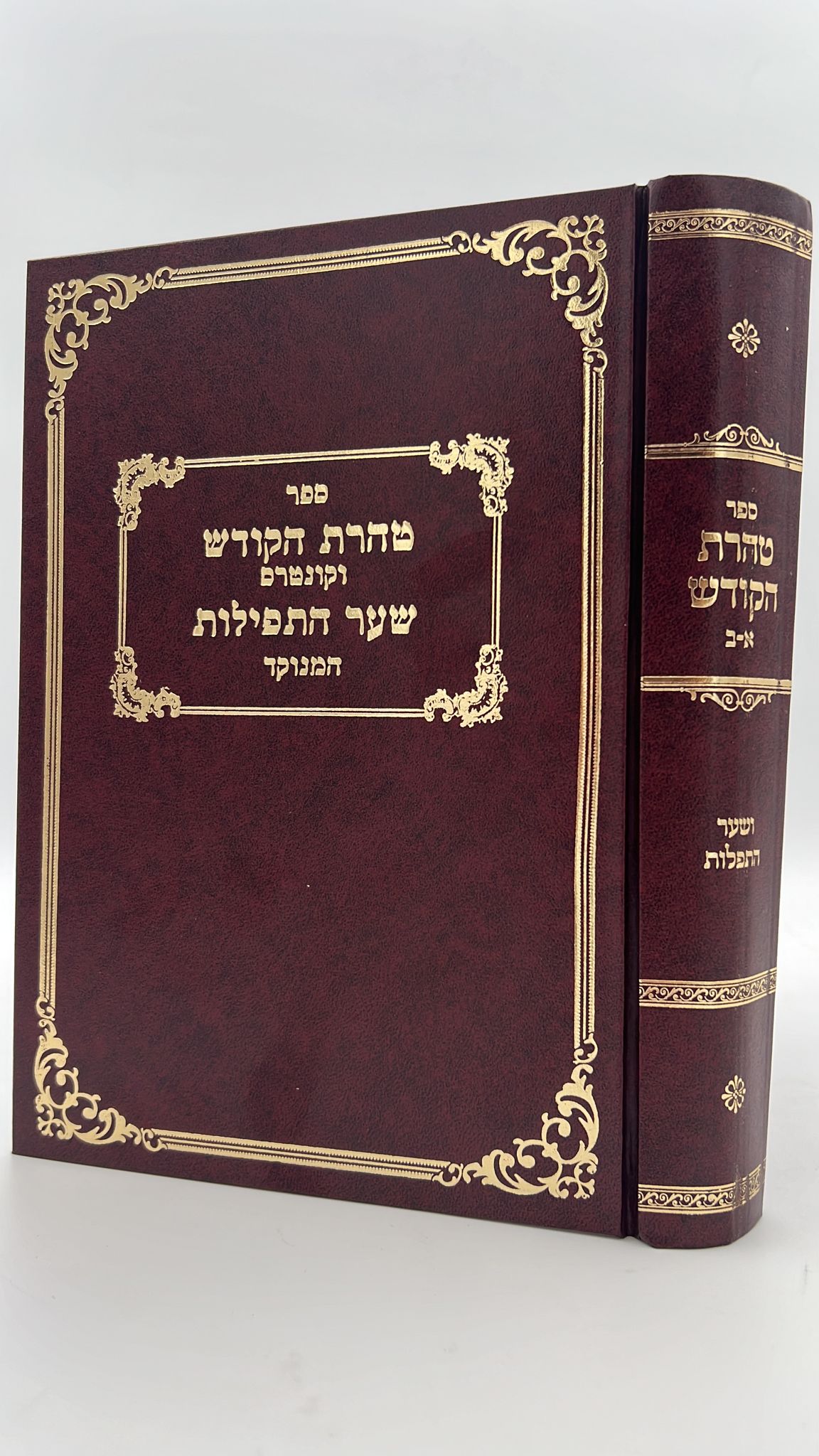 טהרת הקודש מנוקד - וקונטרס שער התפילות פורמט גדול / ר' אהרון ראטה