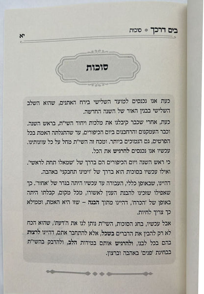 בים דרכך - ביאור פנימיות עבודת המועדים - סוכות הושענא רבה שמחת תורה / הרב י.מ מורגנשטרן