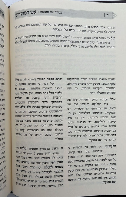 אש המועדים - עשי"ת, יום הכיפורים, סוכות / הכנה למועדי ה'
