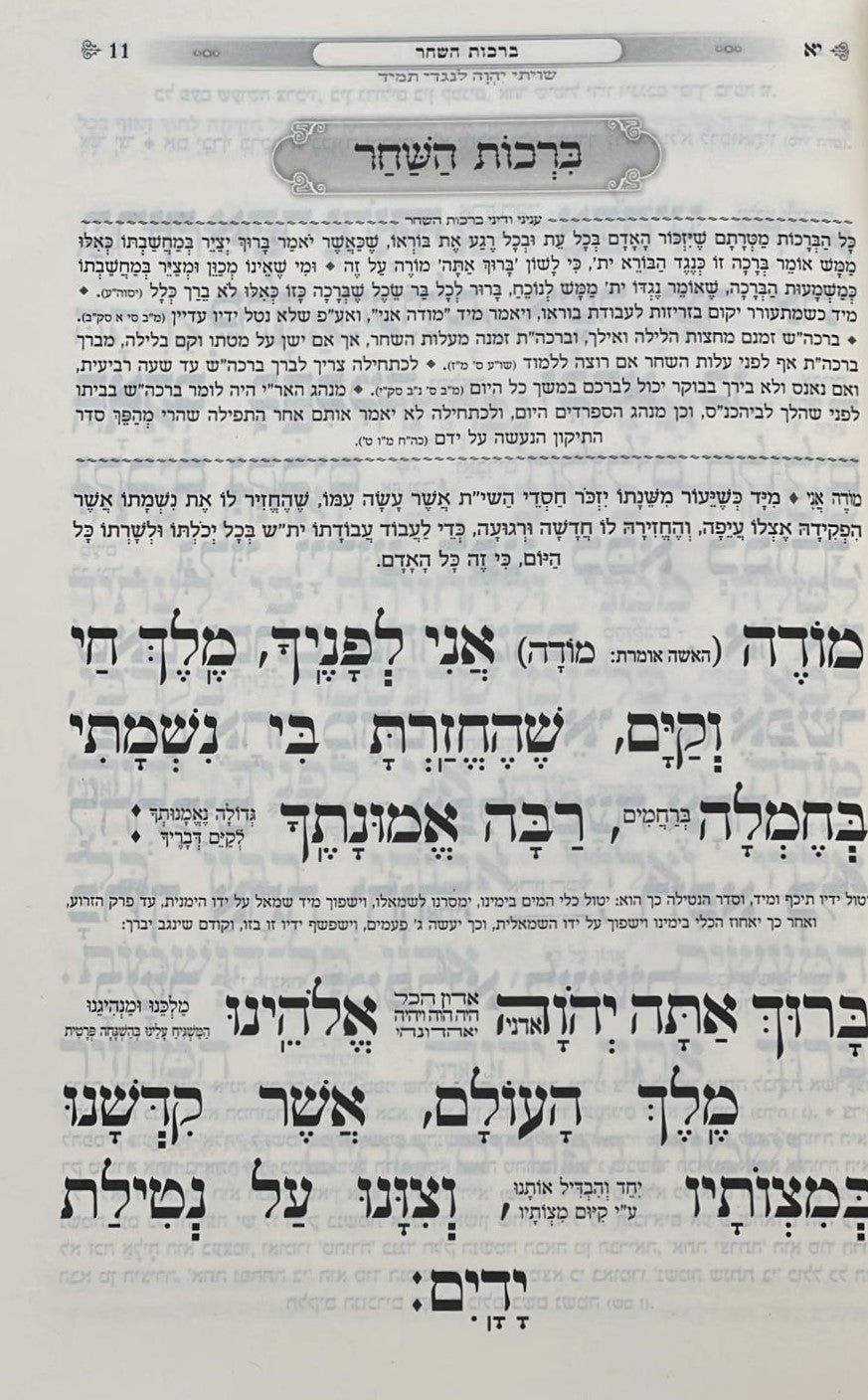 סידור כוונת הלב השלם באותיות גדולות - נוסח ע"מ / פורמט גדול