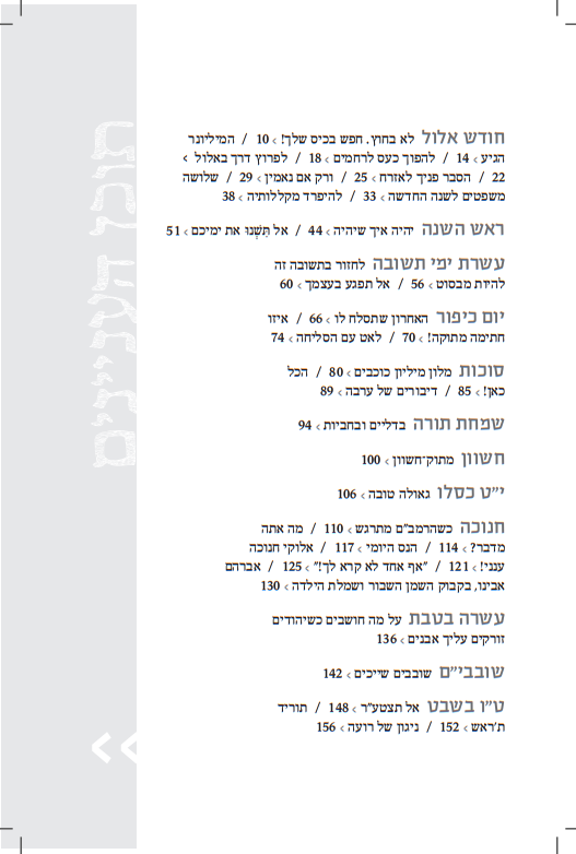 שיחת חברים בעבודת השם - מעגל השנה / עם מיכי יוסף