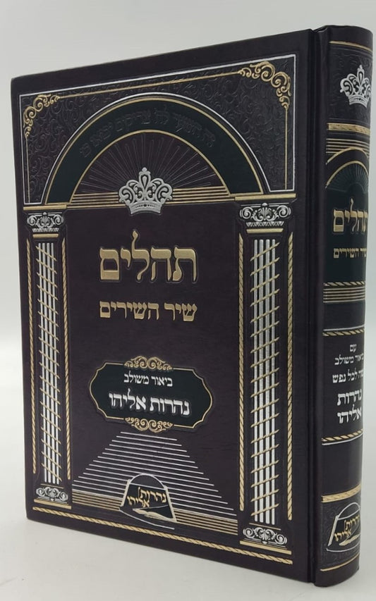 תהילים - עם ביאור משולב נהרות אליהו / פורמט גדול