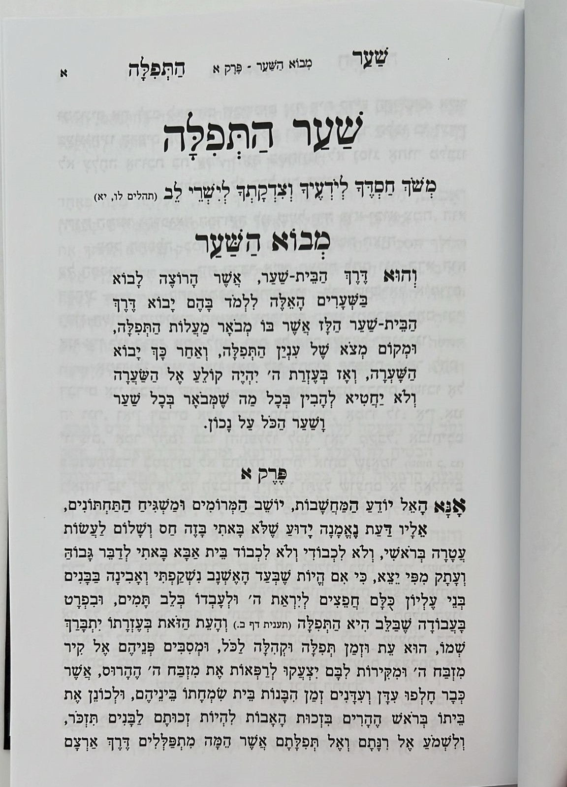 שער התפילה המנוקד והמבואר / רבי חיים מטשרנוביץ'