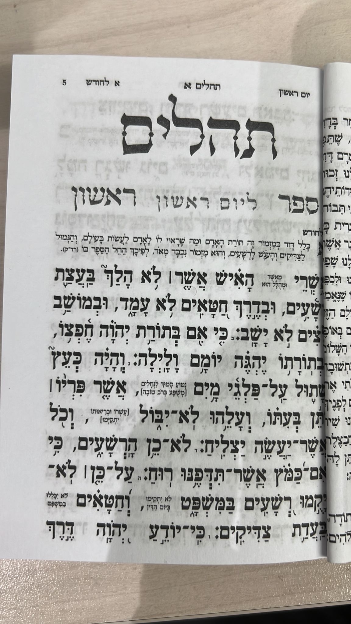 תהילים הודיה בכוונה - כריכה רכה / פורמט כיס קטן