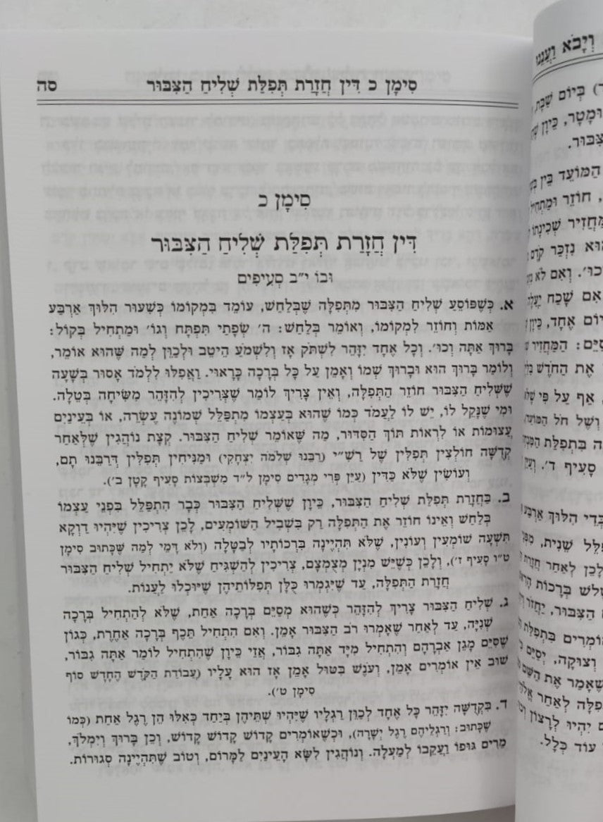 קיצור שולחן ערוך - פורמט קטן כריכה רכה / אור דוד