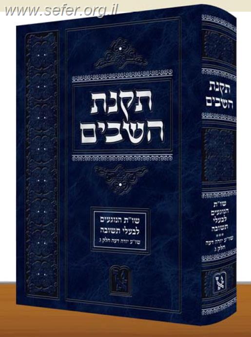 תקנת השבים חלק ב' - שו"ת הנוגעים לבעלי תשובה