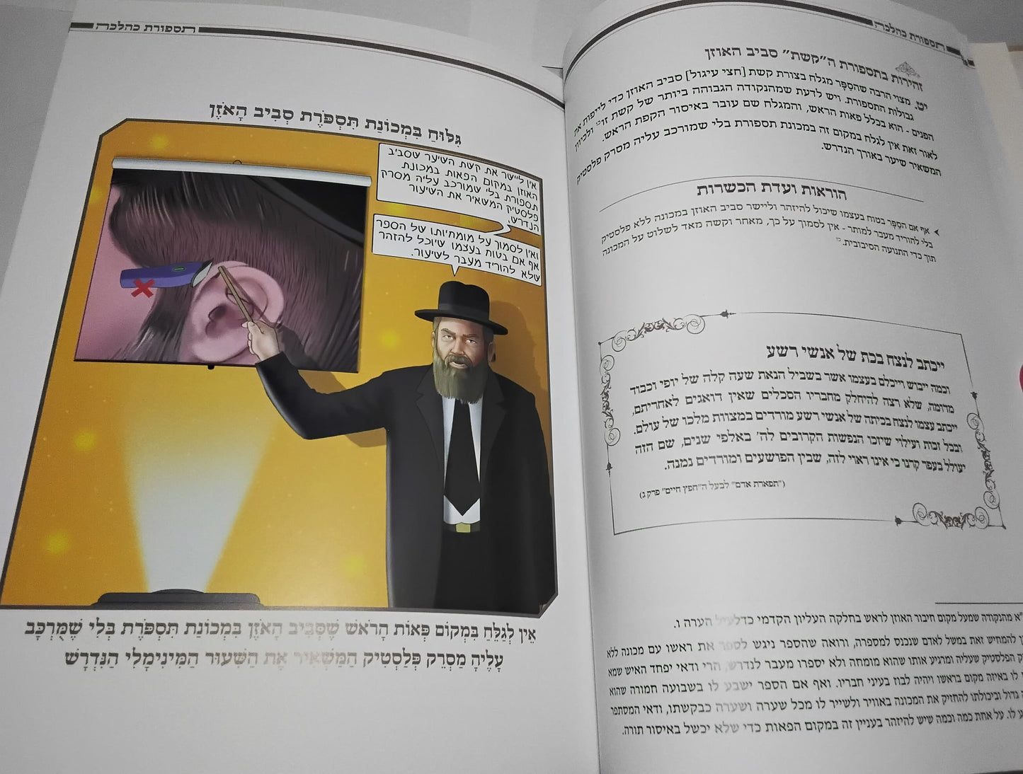 תספורת כהלכה - מדריך הלכתי לספר ולמסתפר / בליווי איורים