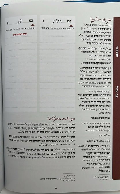 שנה וברכותיה - היומן השנתי של הרבנית ימימה מזרחי תשפ"ה