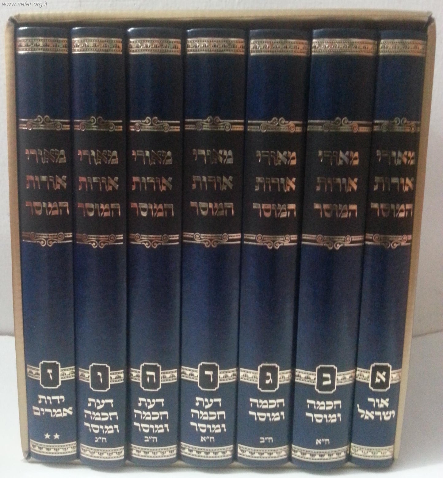 מאורי אורות המוסר ז' כרכים / ר' ירוחם הלוי ממיר