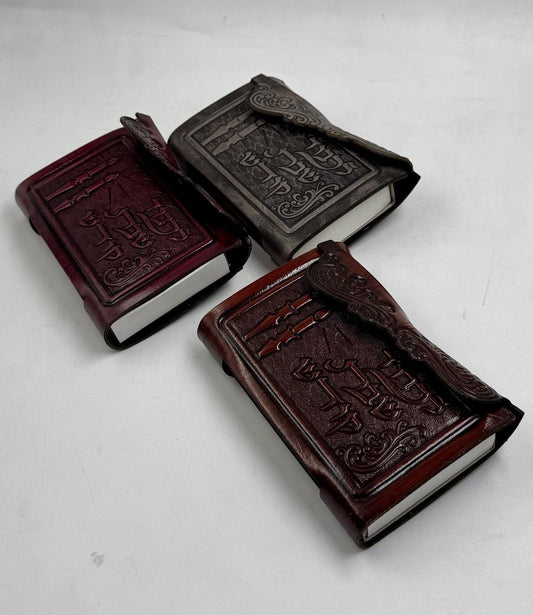 נרתיק לגפרורים גדולים מעור אמיתי עבודת יד / לכבוד שבת קודש