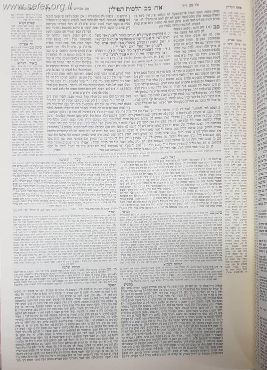 שולחן ערוך צורת הדף טלמן פורמט חתנים ענק בכריכה דמוי עור י' כרכים במבצע מיוחד!!!