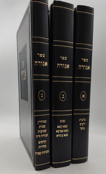 ספר אגודה על הש"ס ג' כרכים - לרבינו אלכסנדרי הכהן זצ"ל / יו"ל ע"י רבי דוד בהגאון שריה דבליצקי זצ"ל