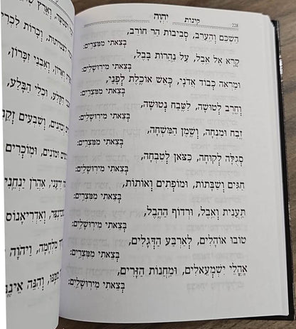 מחזור לתשעה באב - קינות לתשעה באב / ברכת יוסף