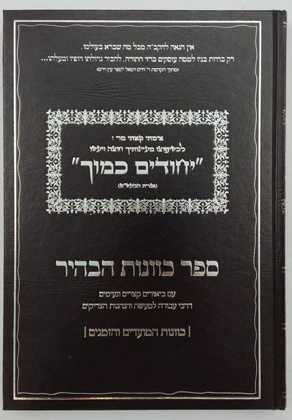 יחודים כמוך - איגרת הבעש"ט / ספר כוונות הבהיר - כוונות המועדים והזמנים