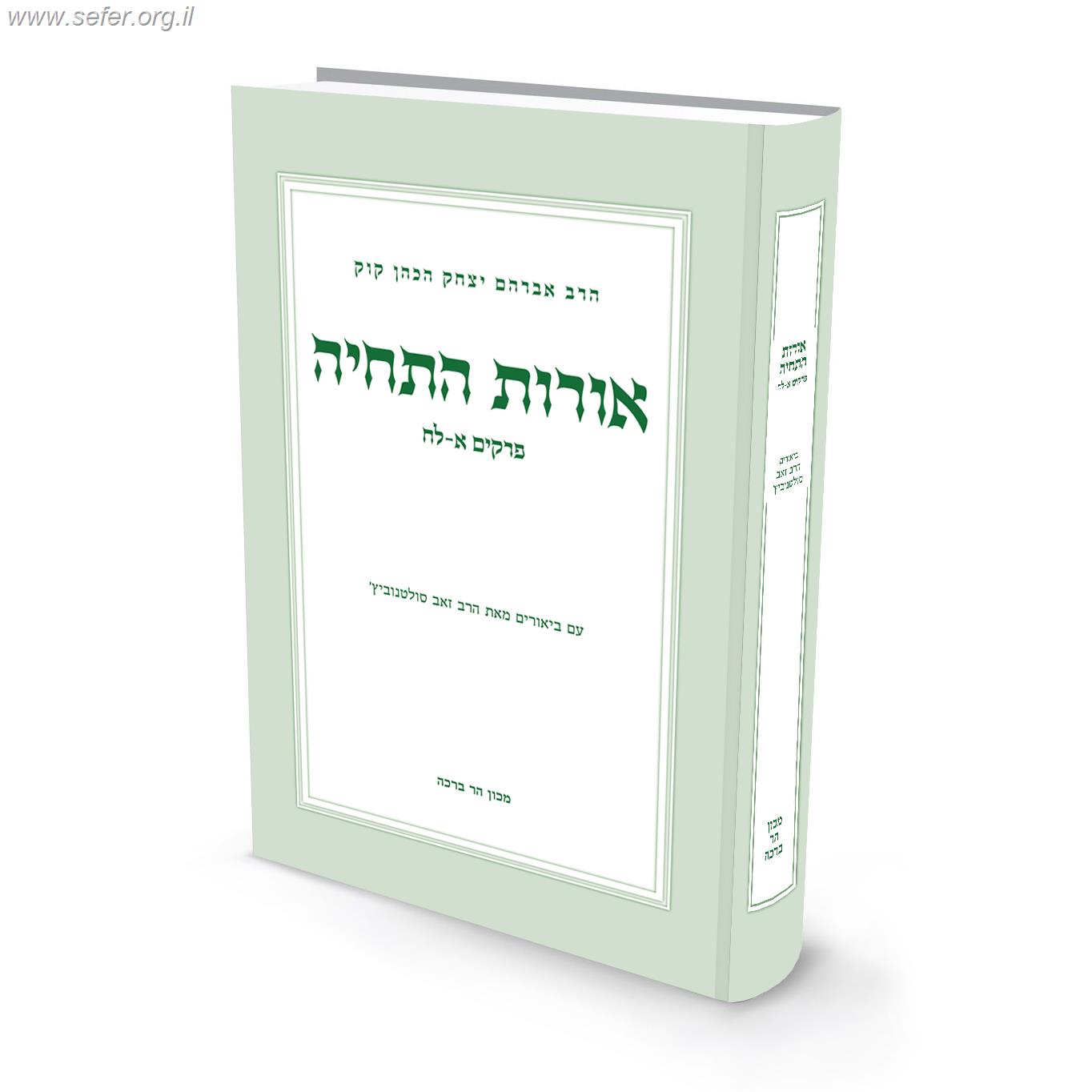 ביאורים לאורות התחיה א' / הרב זאב סולטנוביץ'
