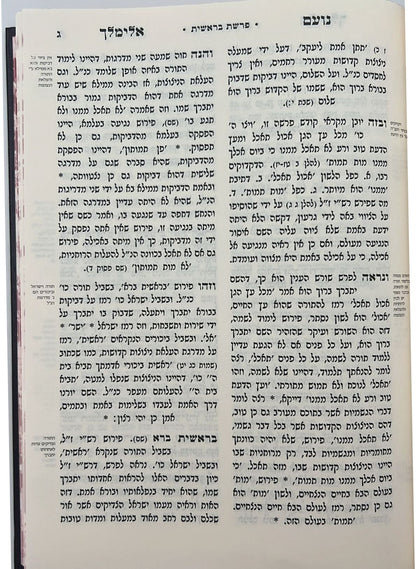 נועם אלימלך על התורה - לא מנוקד פורמט גדול / עוז והדר