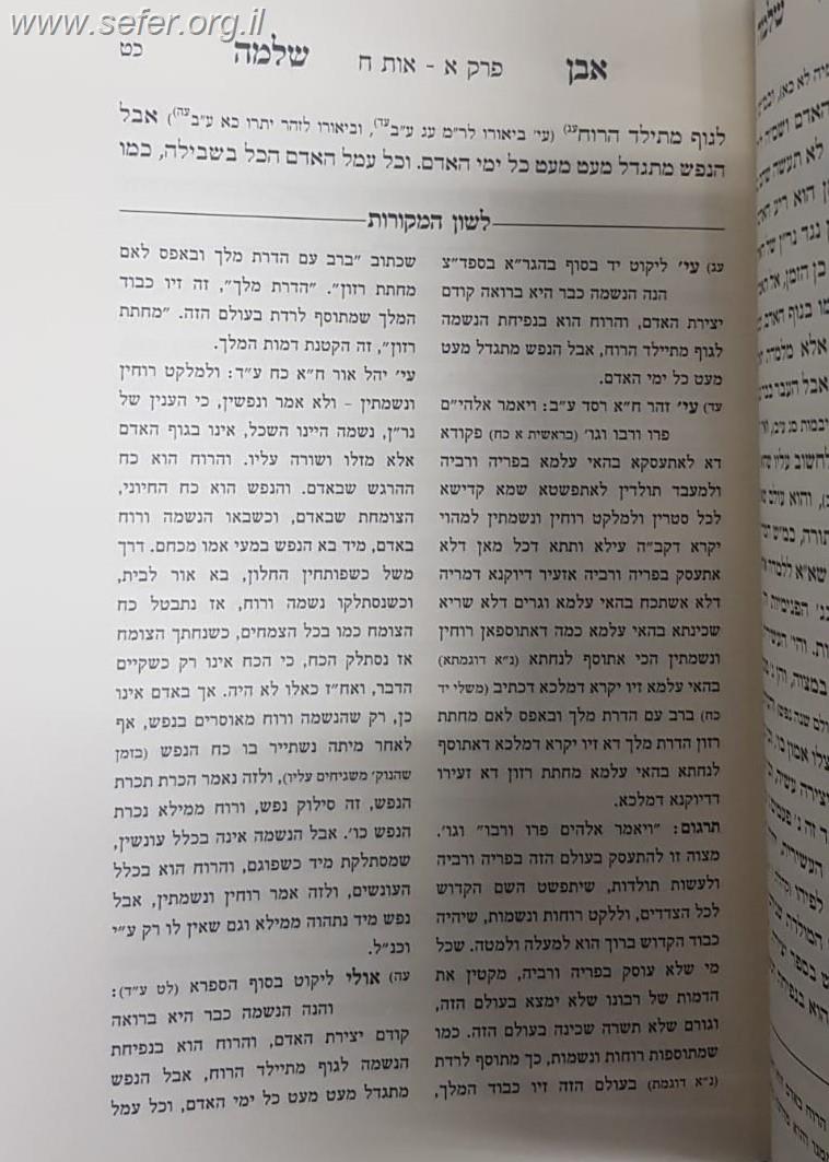 אבן שלמה לגר"א בתוספת מקורות, הערות והארות / הרב יהושע ליפשיץ