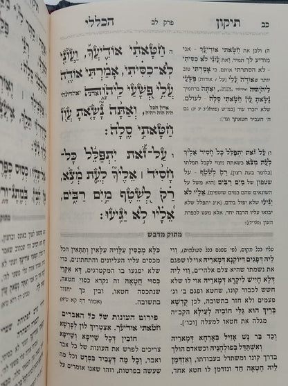 תיקון הכללי מתוק מדבש - פורמט קטן / הרב דניאל פריש זצוק"ל