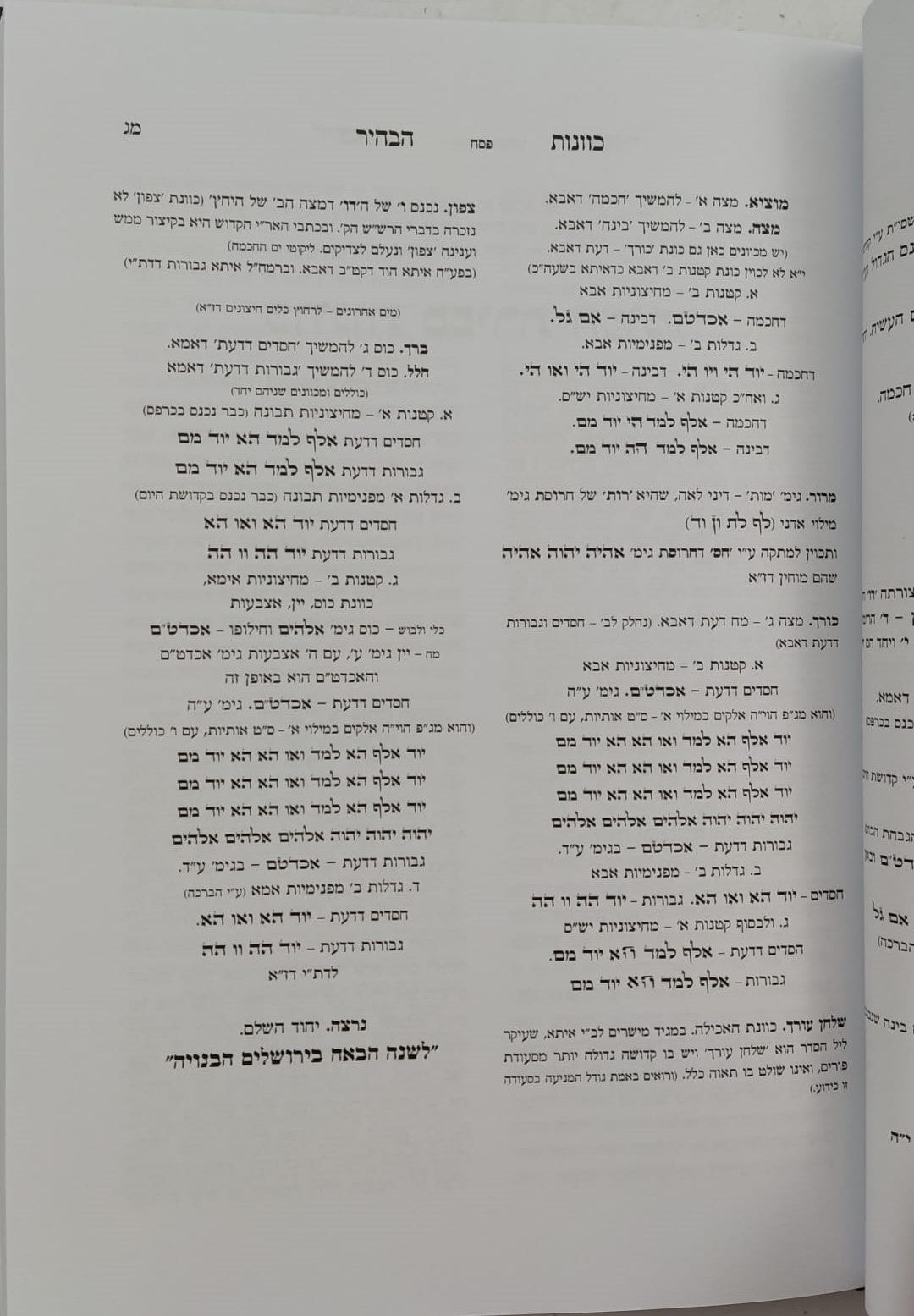 יחודים כמוך - איגרת הבעש"ט / ספר כוונות הבהיר - כוונות המועדים והזמנים