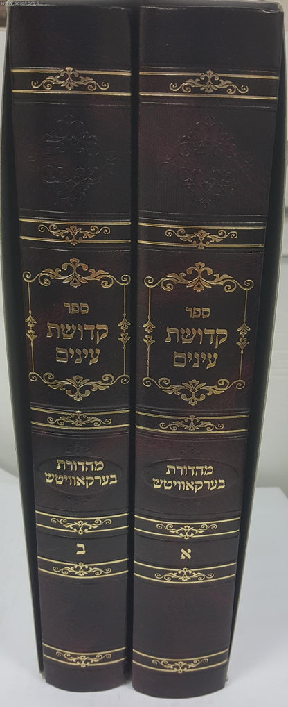 קדושת עיניים ב' כרכים - פורמט גדול / הרב אהרן טויסיג