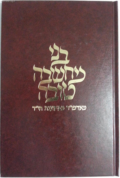 בני מחשבה טובה - האדמו"ר מפיאסצנה