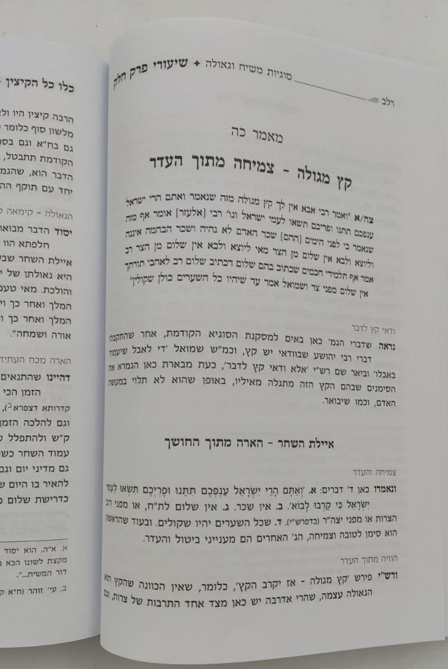 שיעורי פרק חלק / מהגאון רבי משה שפירא זצוק"ל