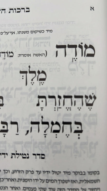 סידור אור השלום השלם - באותיות ענק / פורמט גדול