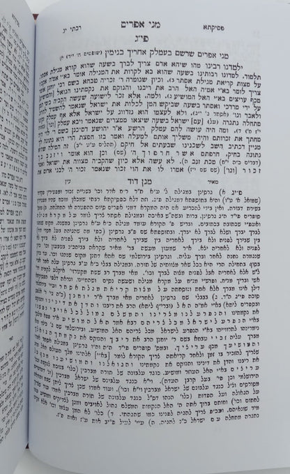 פסיקתא רבתי - עם פירוש מאיר עין / וגשל