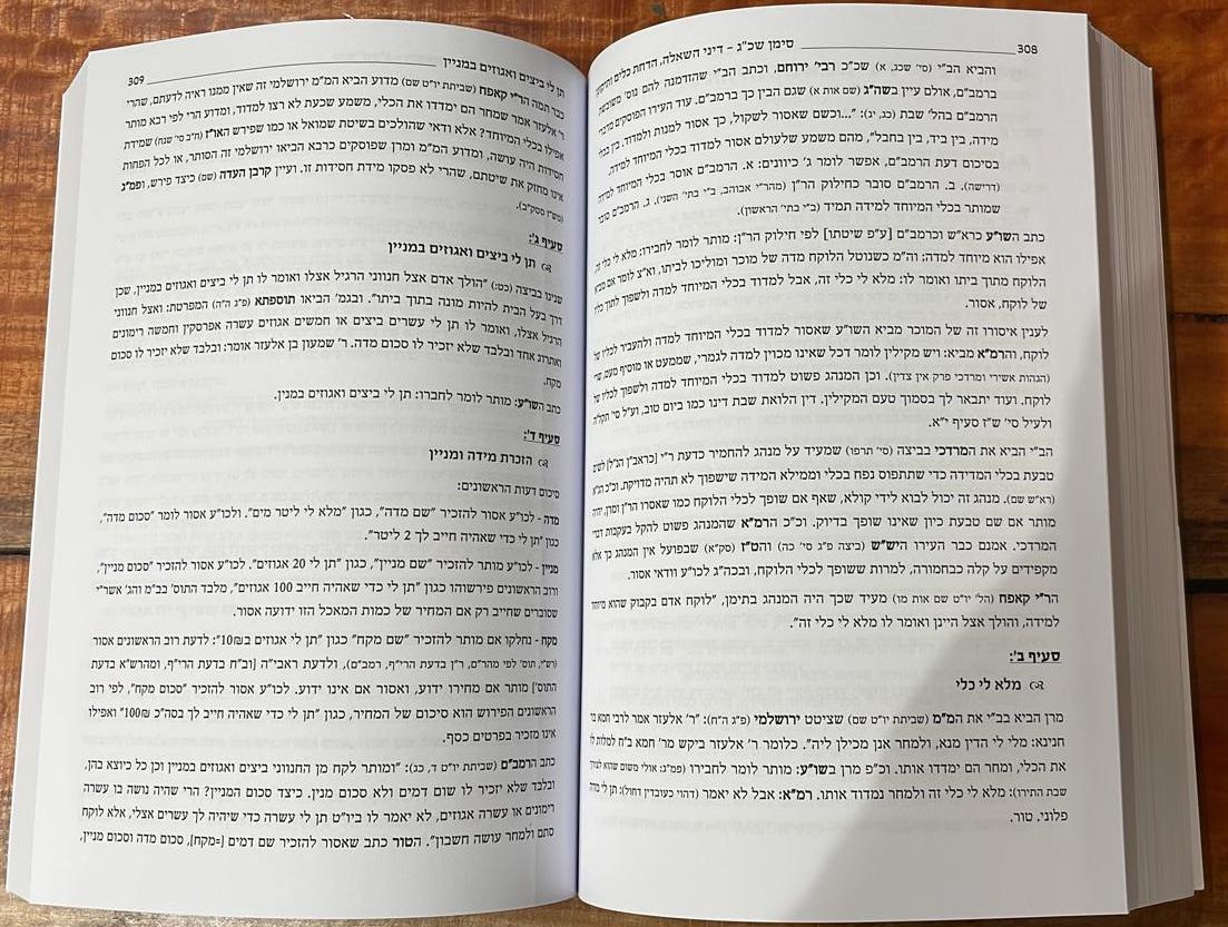 סיכום הלכות - שבת חלק ב' / סימנים שיג'-שמד'