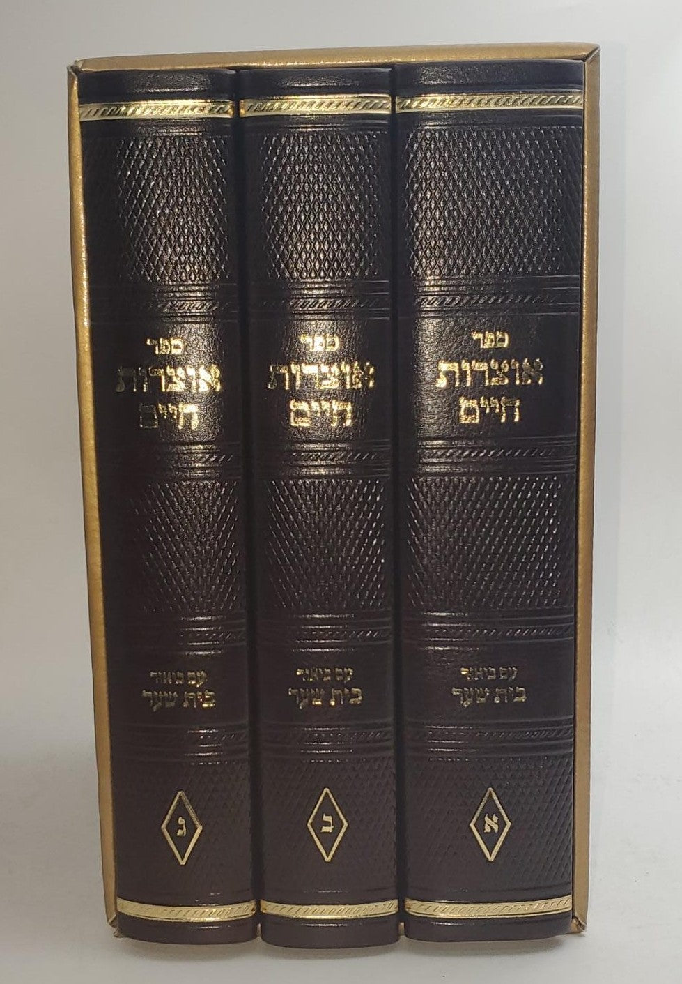 אוצרות חיים עם ביאור בית שער ג' כרכים