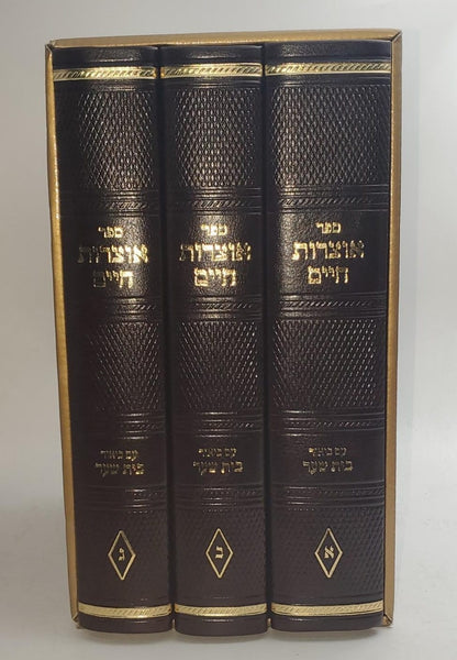 אוצרות חיים עם ביאור בית שער ג' כרכים