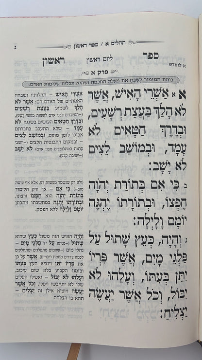 תהילים המפורש - ללא מבוא / פורמט קטן