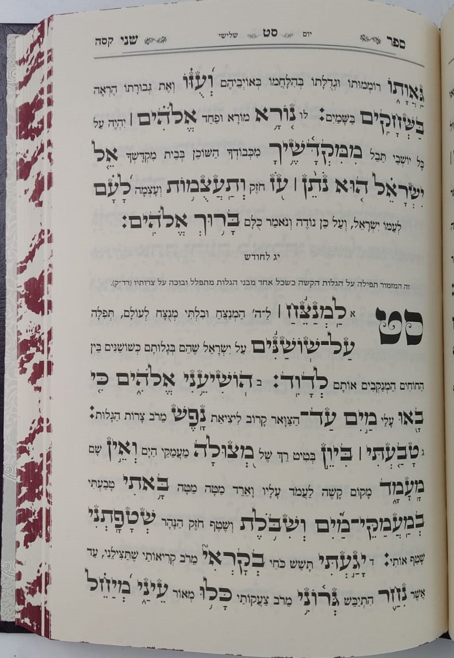 תהילים - עם ביאור משולב נהרות אליהו / פורמט גדול