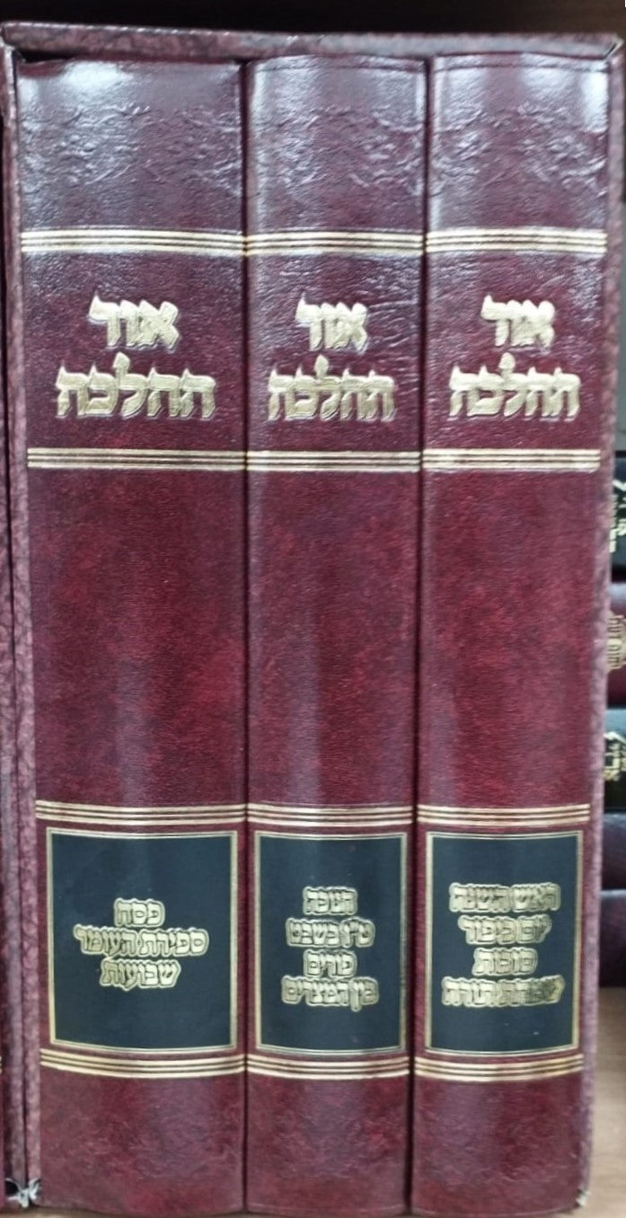 אור ההלכה - מועדים סט ג' כרכים / הרב דוד הכהן
