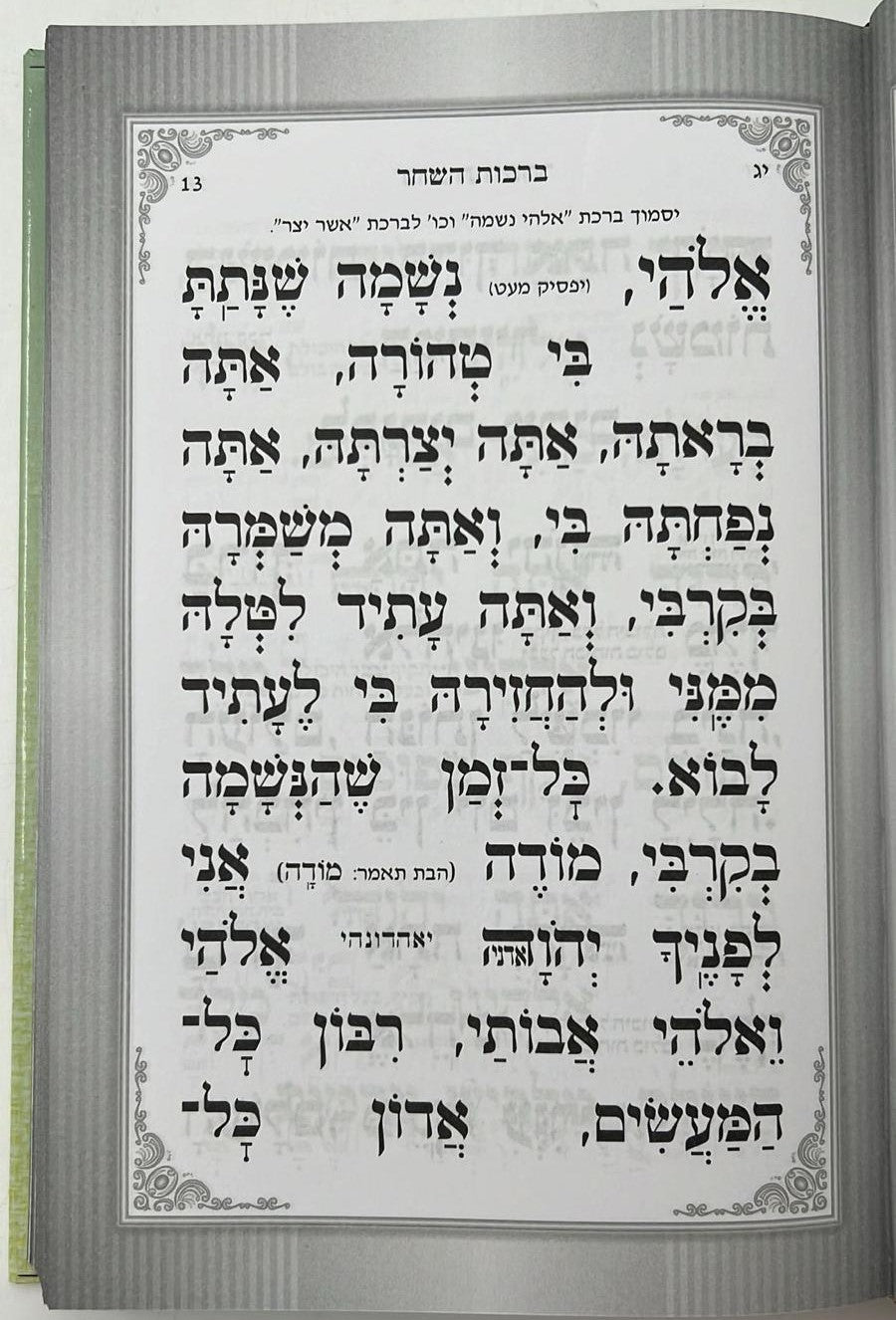 סידור אור השלום לתשב"ר - תלמידים / פורמט גדול