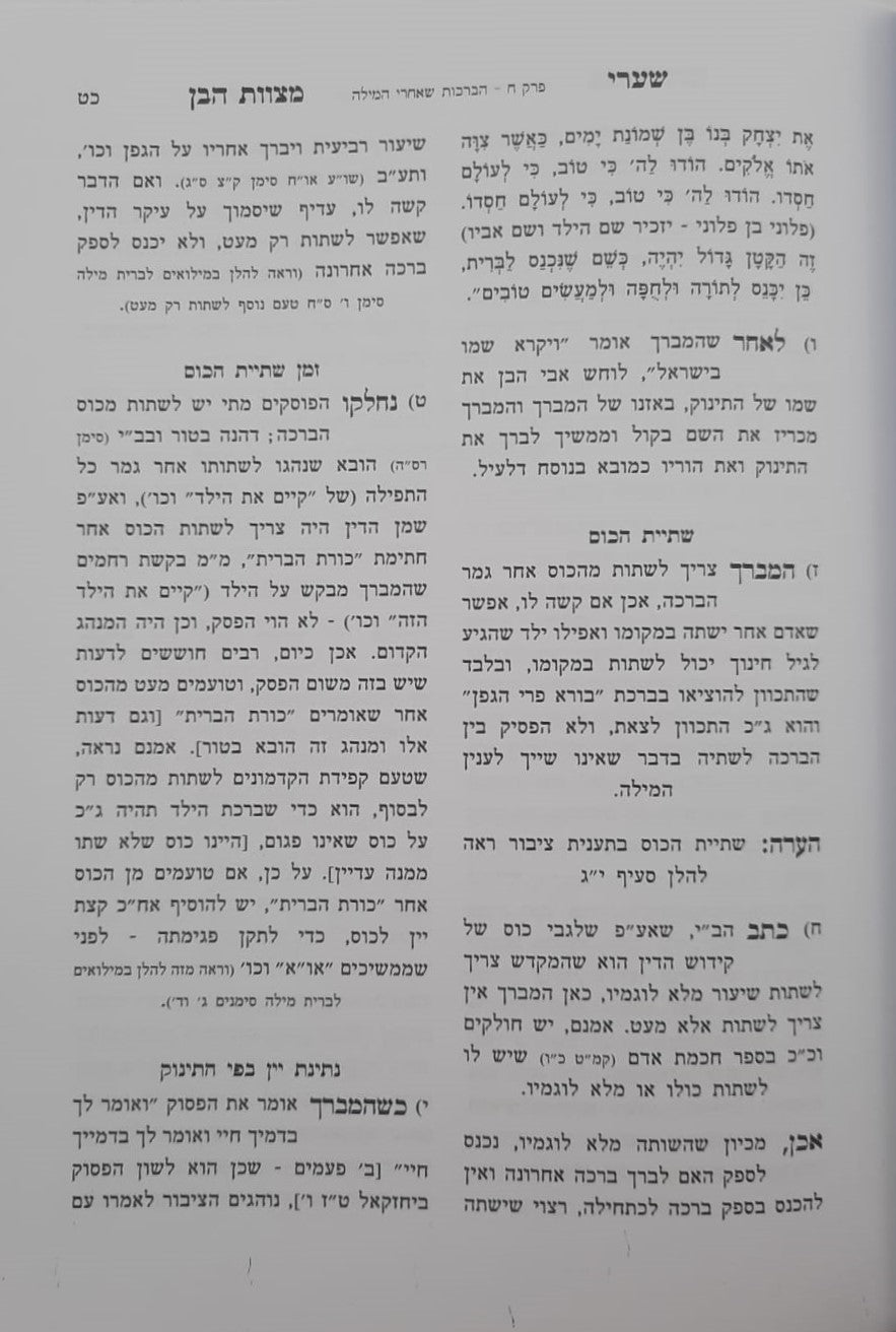 שערי מצוות הבן / הרב טשזנר