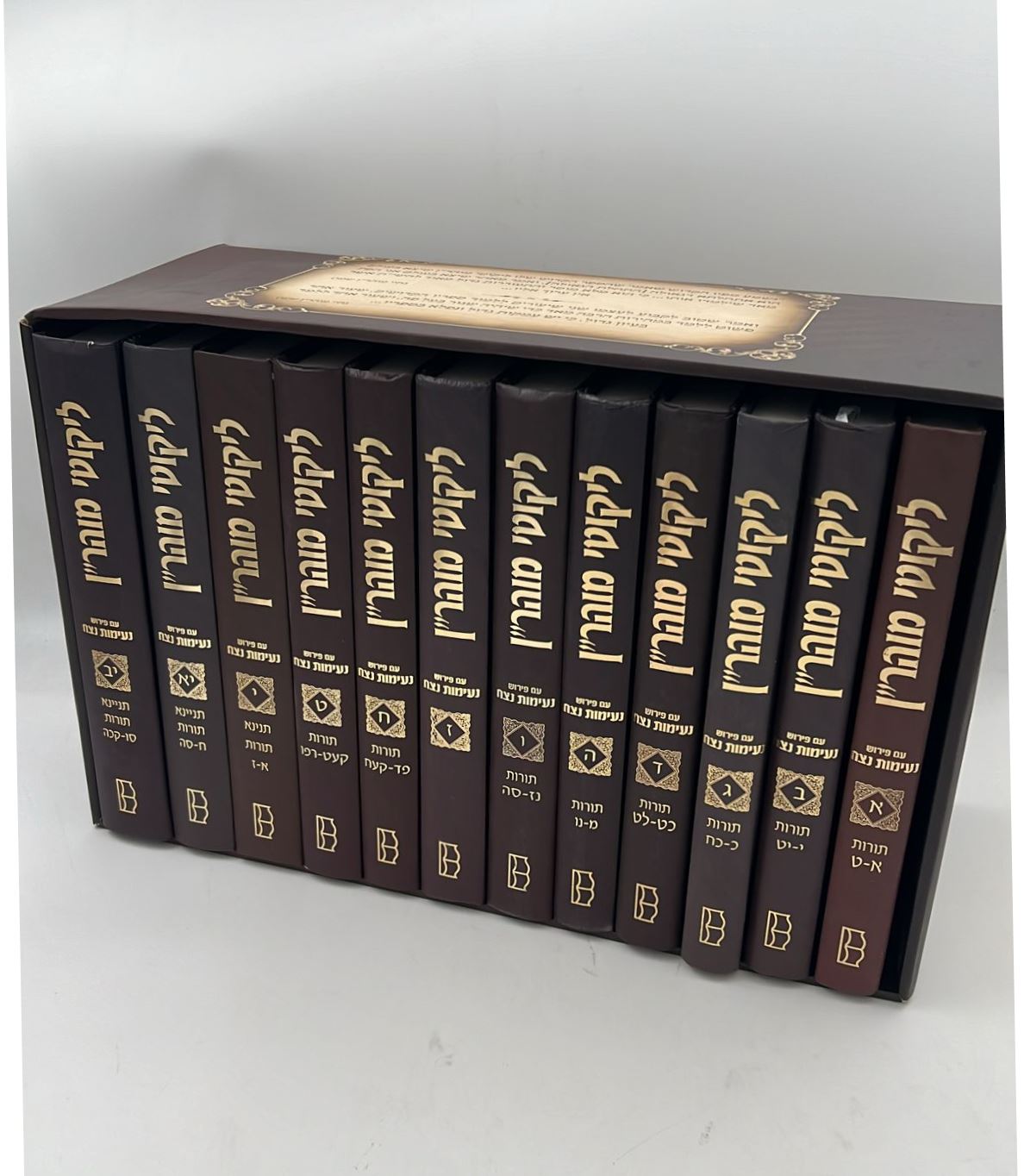 ליקוטי מוהר''ן - עם פירוש נעימות נצח סט יב' כרכים / רבי נחמן מברסלב זיע"א