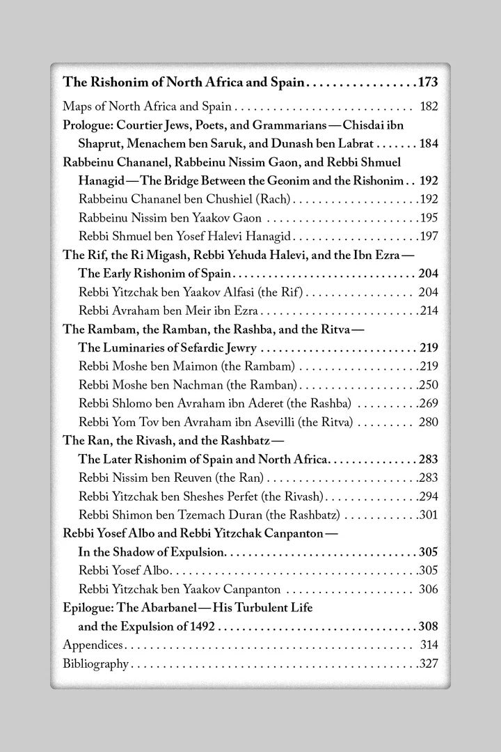 The Rishonim / Judaica Press - ספר תולדות הראשונים (אנגלית)