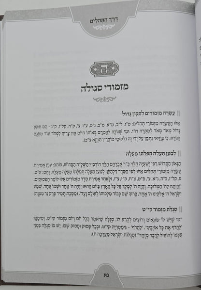 דרך התהילים / ליקוטים נפלאים במעלת אמירת התהילים