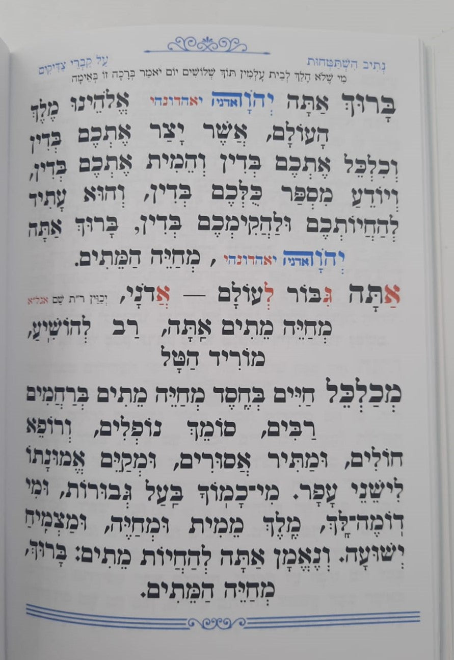 נתיבות שלום - נתיב קברי צדיקים / לפי סדר הרש"ש זלה"ה