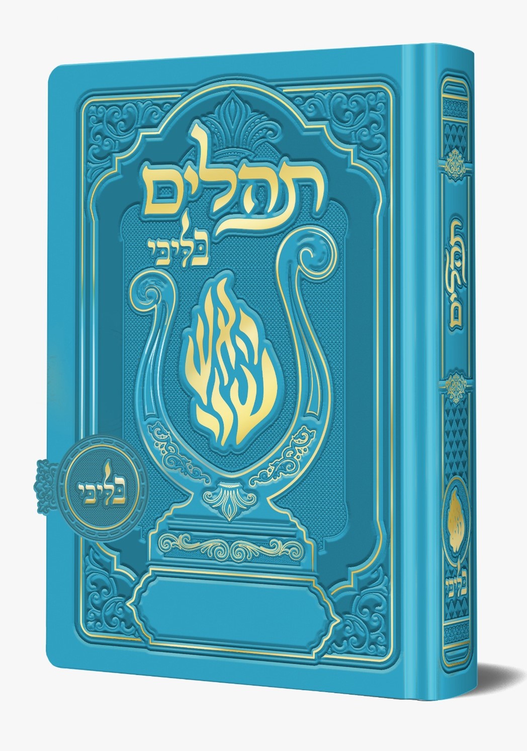 תהלים מגנט - הנבל עם האש שלי צבע תכלת ים פורמט בינוני / בליבי