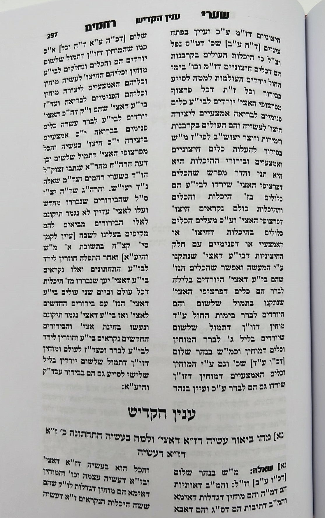 שערי רחמים - המסודר מחדש / ר' רחמים דוד שרים