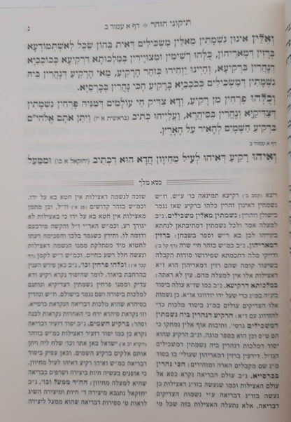 תקוני הזוהר מנוקד - עם פירוש כסא מלך  כמוהרר רבינו שלום בוזגלו זצוקל