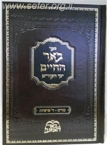 באר החיים - פורים / ר' אברהם אלימלך בידרמן