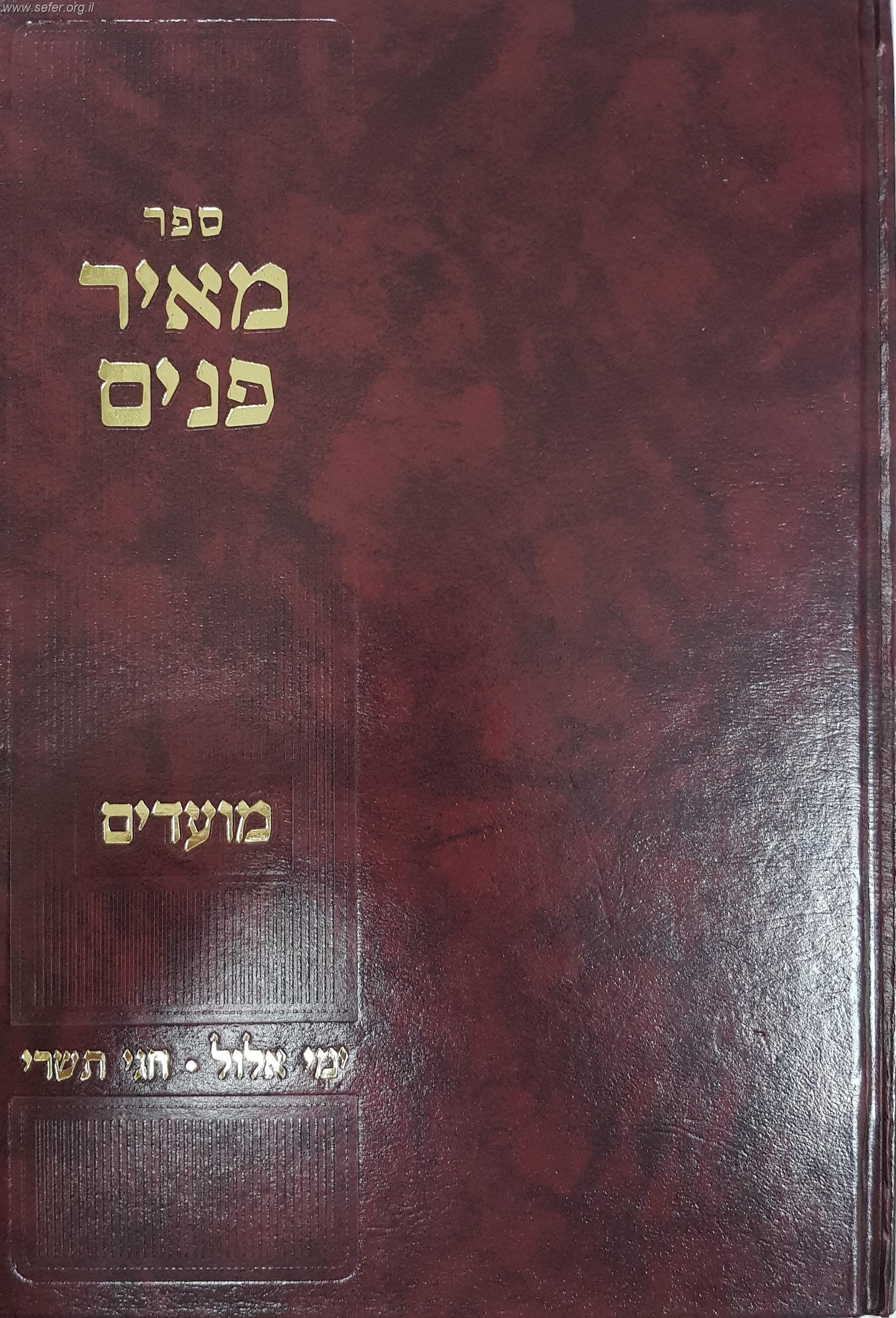 מאיר פנים על המועדים - ימי אלול וחגי תשרי / הרב מאיר גולדויכט