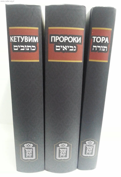 תנ”ך עם תרגום לרוסית ג' כרכים / ד. יוסיפון