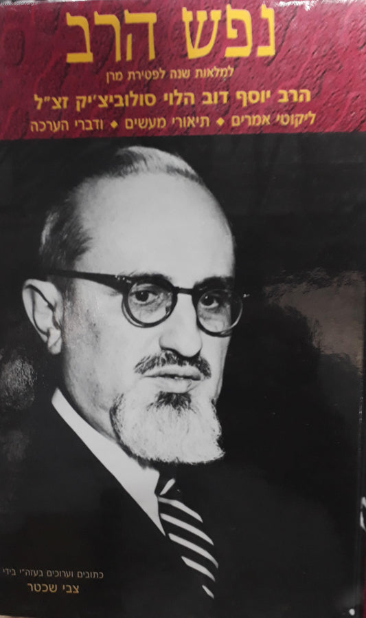 נפש הרב - לדמותו של הרב יוסף דב סולוביציק / צבי שכטר