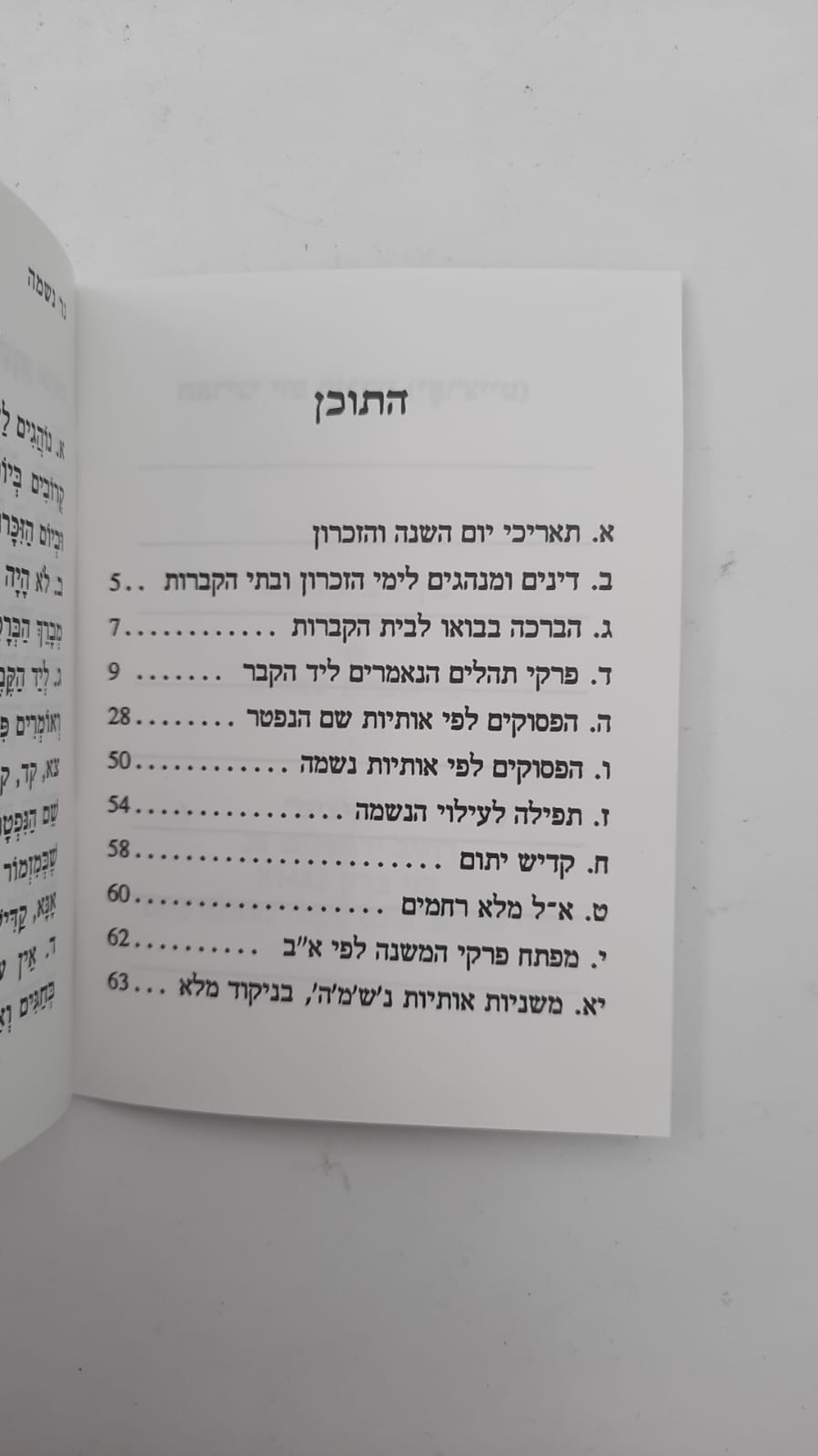 יזכור - סדר לימוד לבית העלמין